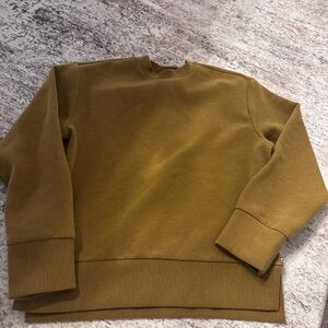 CALIA by Carrie Underwood Mustard Yellow Crew Neck Sweater